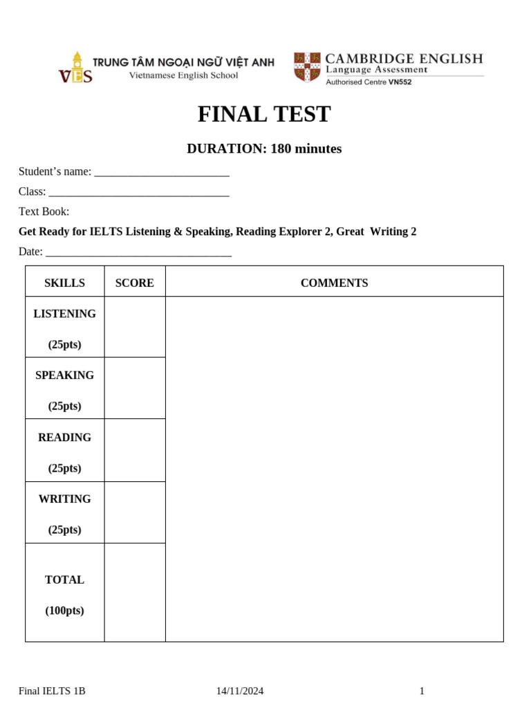 Final IELTS Test: Listening & Reading | PDF | Age Of Discovery | United ...