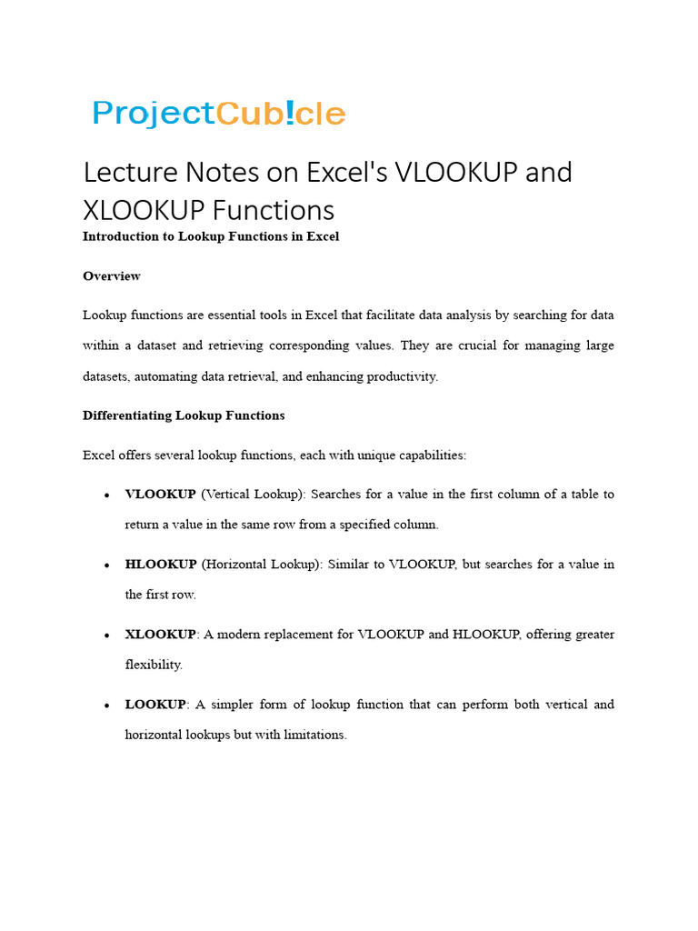 XLOOKUP vs VLOOKUP Compatibility Guide | PDF | Microsoft Excel ...