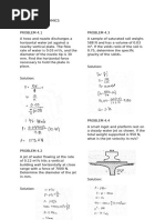 Water Jet Impact on Plates and Vane Forces | PDF | Jet Engine | Thrust