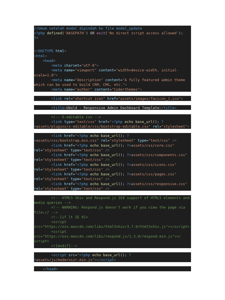 Umum Setelah Modal Dipindah Ke File Modal | PDF | Career & Growth ...