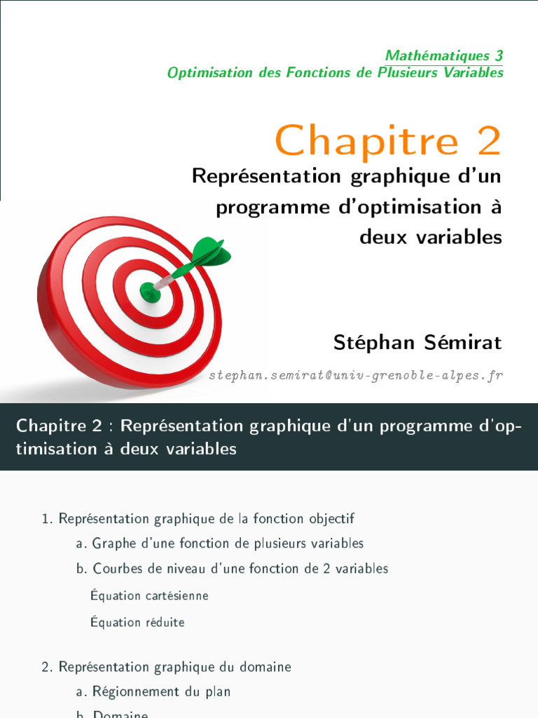 Graphiques d'Optimisation à Deux Variables | PDF | Optimisation ...