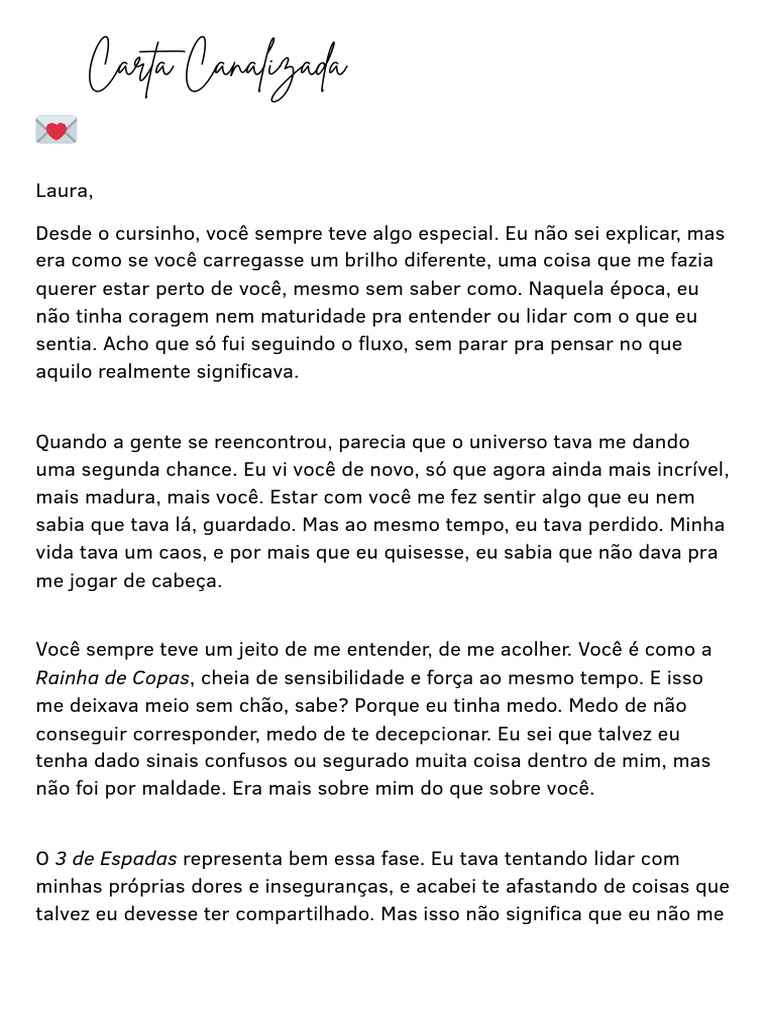 Carta Canalizada PDF | PDF | Tempo