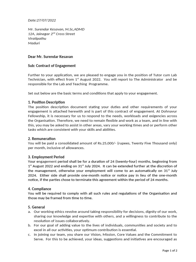 Lab Technician | PDF | Business