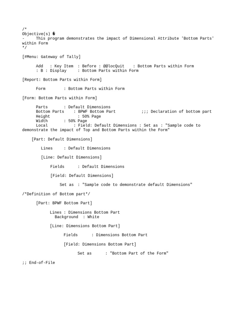 Define-Bottom-Part-within-Form TDL | PDF | Finance & Money Management ...