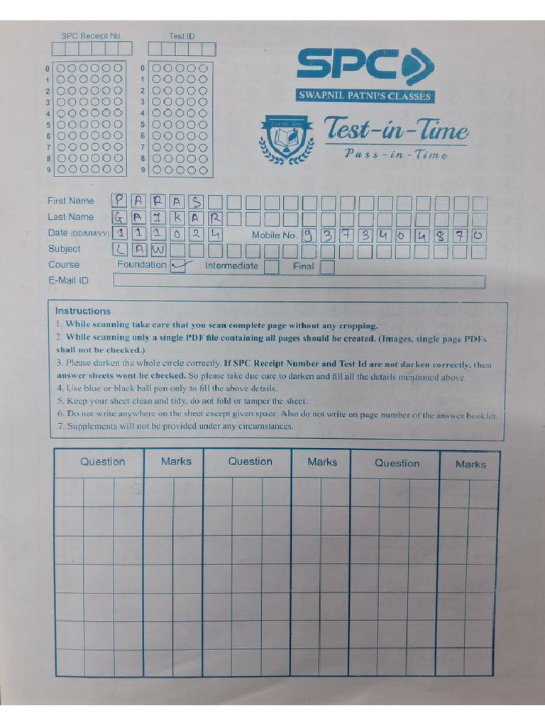 Law Test 2 - 1 | PDF