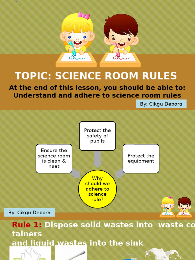 Essential Science Room Rules Guide | PDF | Waste | Pollution