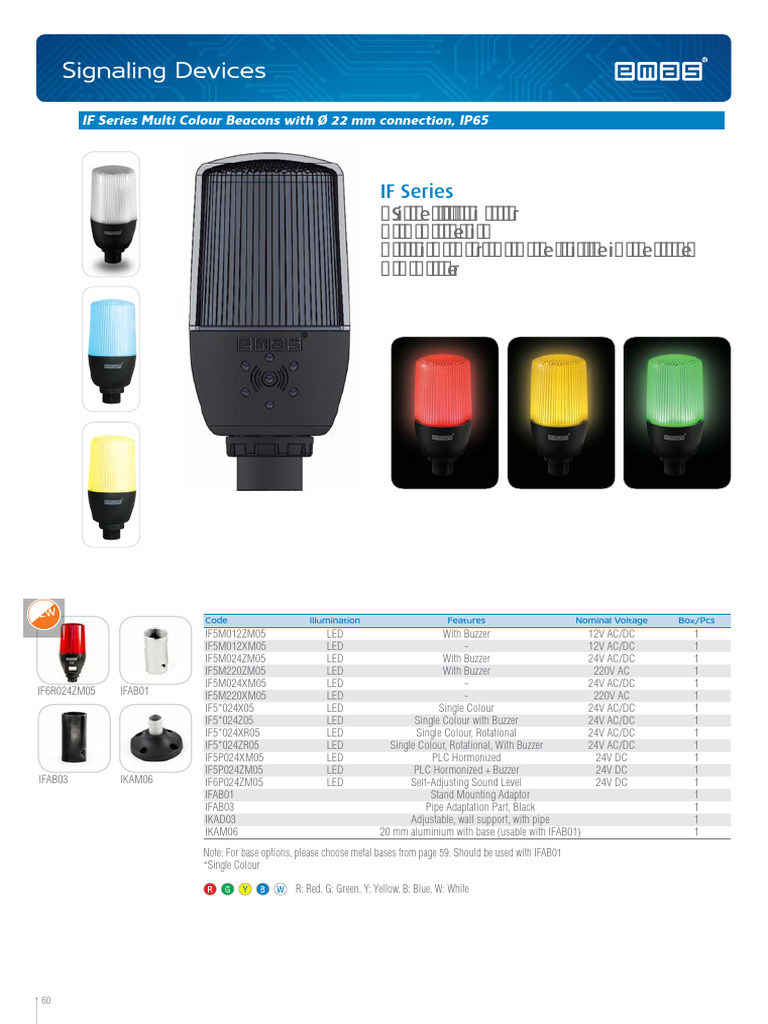 Multi-Color Beacons with Buzzer IP65 | PDF | Technology & Engineering