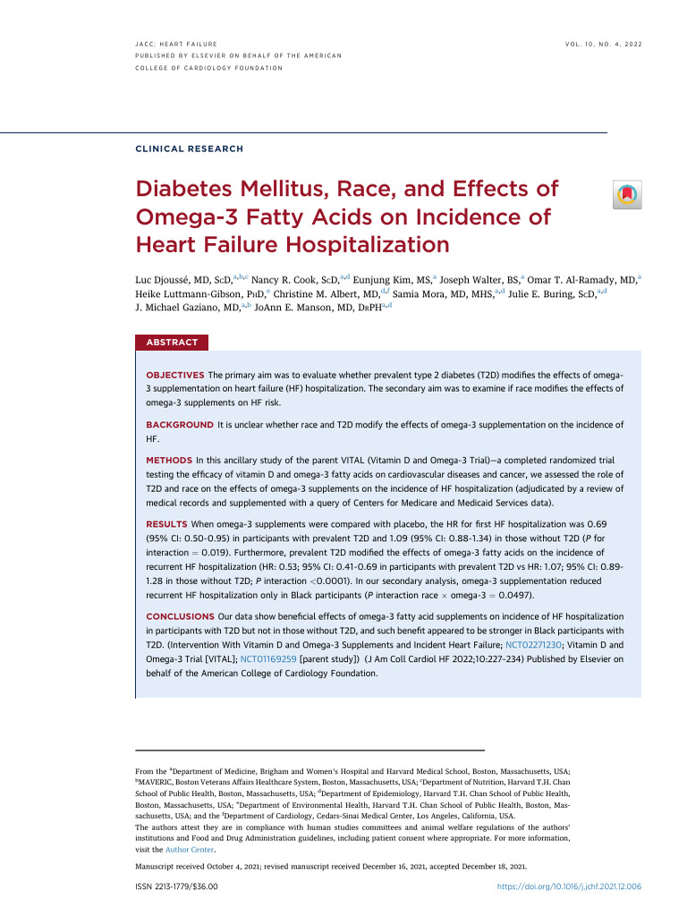 5 | PDF | Omega 3 Fatty Acid | Heart Failure