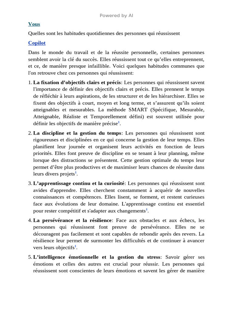 Habitudes des personnes qui réussissent | PDF | Intelligence ...