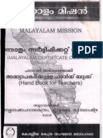 Teacher Handbook Malayalam Cert Course