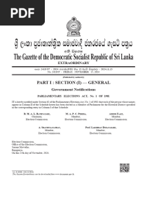 Elected Parliamentarians 