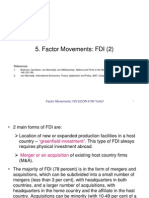 Factor Movements: FDI (2) : References