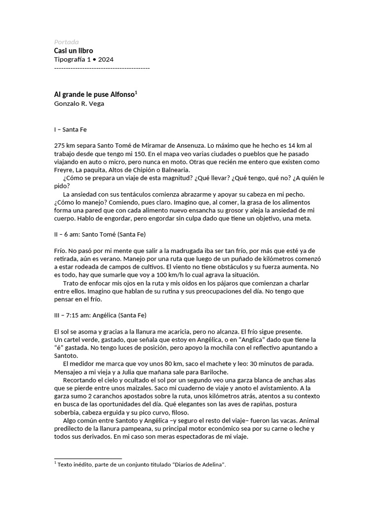 Texto2 - Al Grande Le Puse Alfonso | PDF