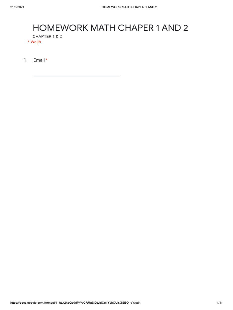 Homework Math Chap 1&2 | PDF