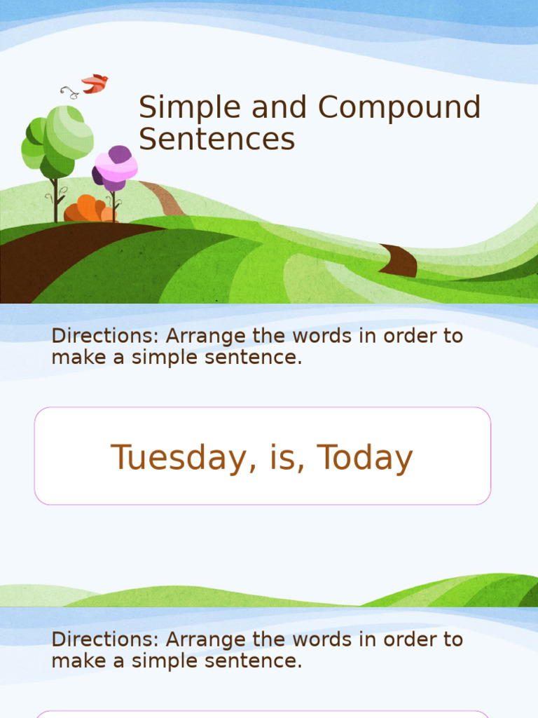 Simple And Compound Sentences Pdf Foreign Language Studies