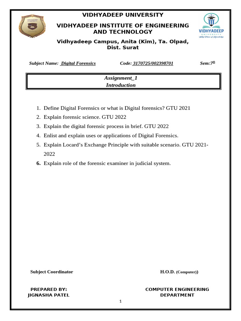 DF Assignment-1 | PDF | Technology & Engineering