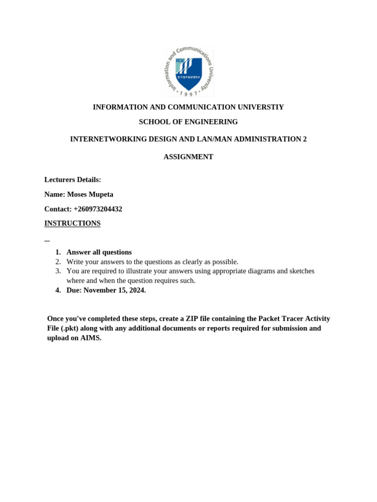 STP and Wireless Network Design Assignment | PDF | Computer Network ...