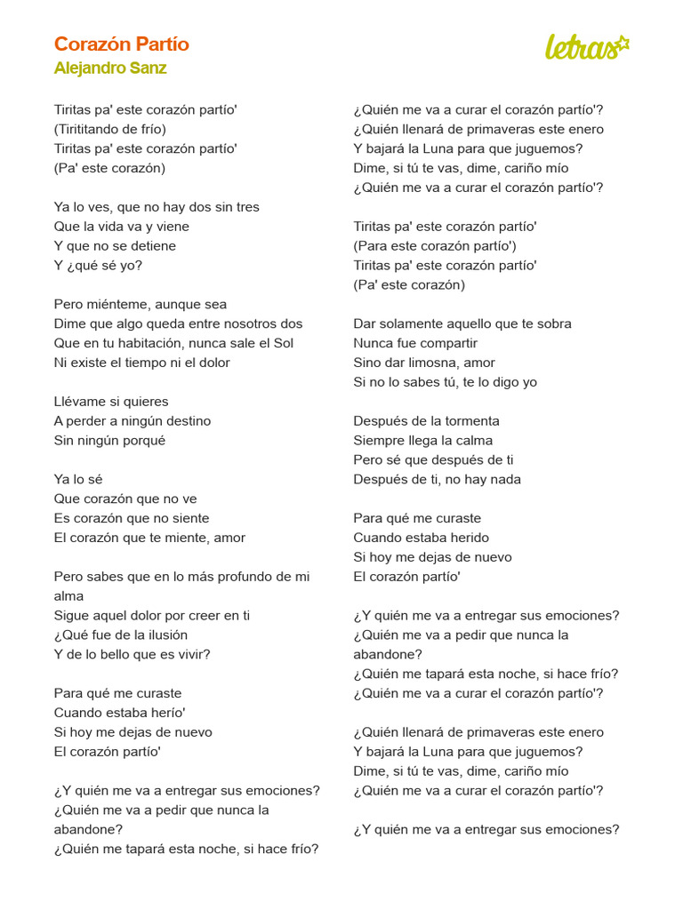 Letra de 