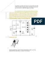 USB Reading Lamp Circuit Diagram: Pin Out of SL 100