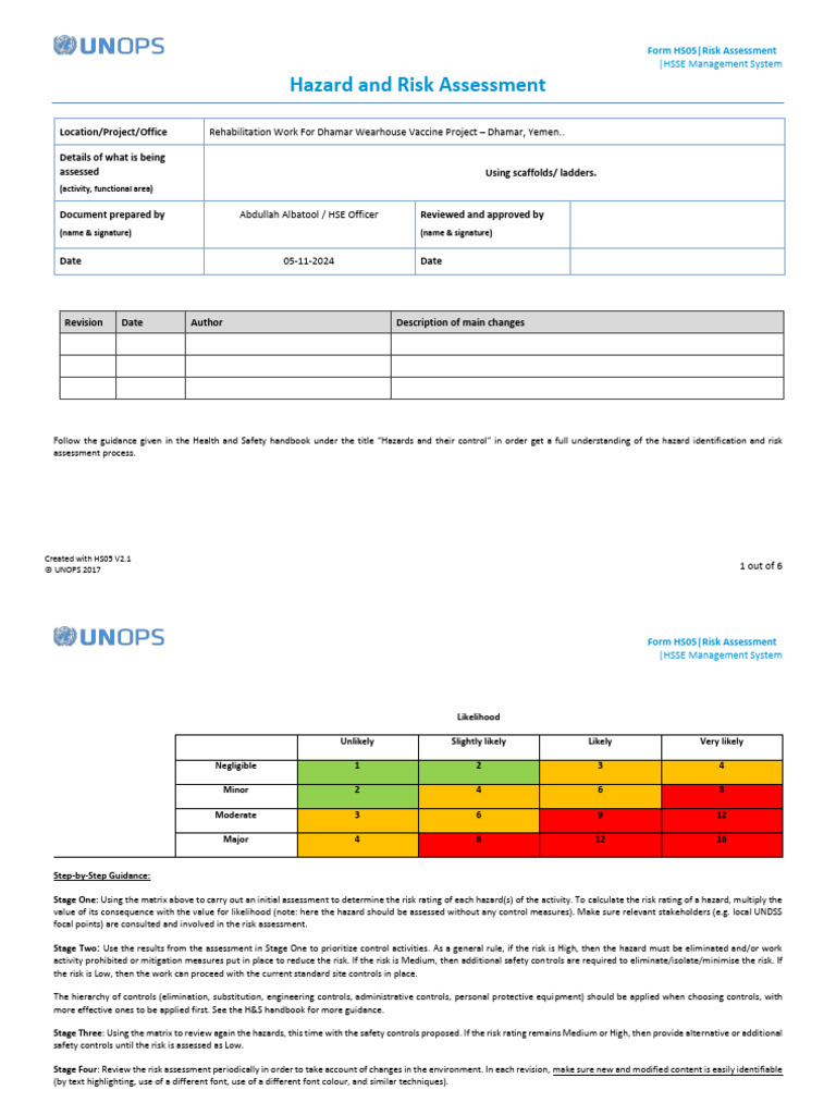 Hazard and Risk Assessment Guide | PDF | Risk | Hazards