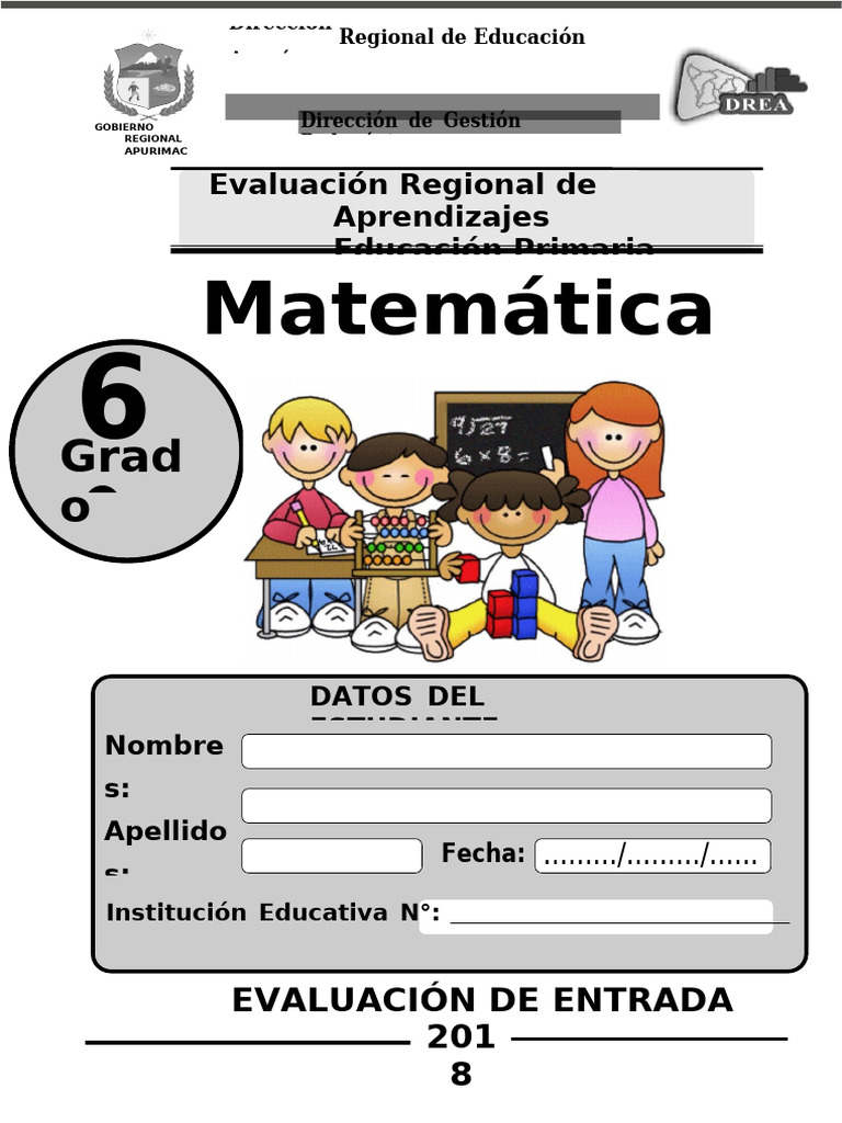 Matematica 6° Grado | PDF