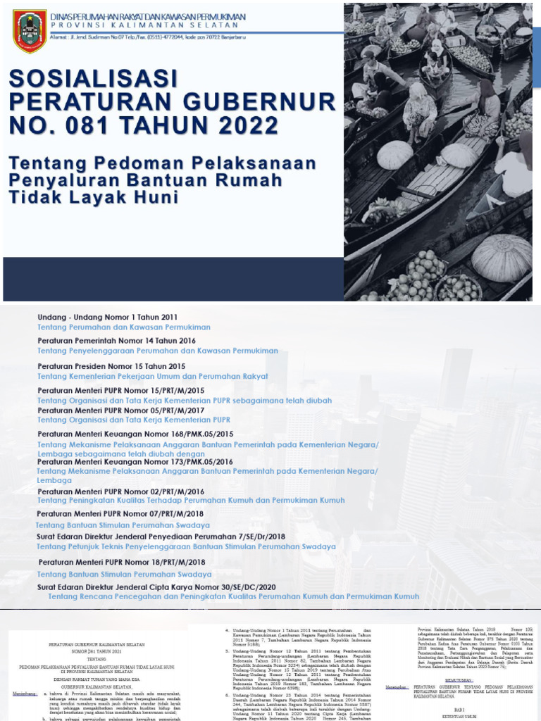 Bahan Materi BS RTLH Prov. Kalsel 2022 | PDF | Bisnis
