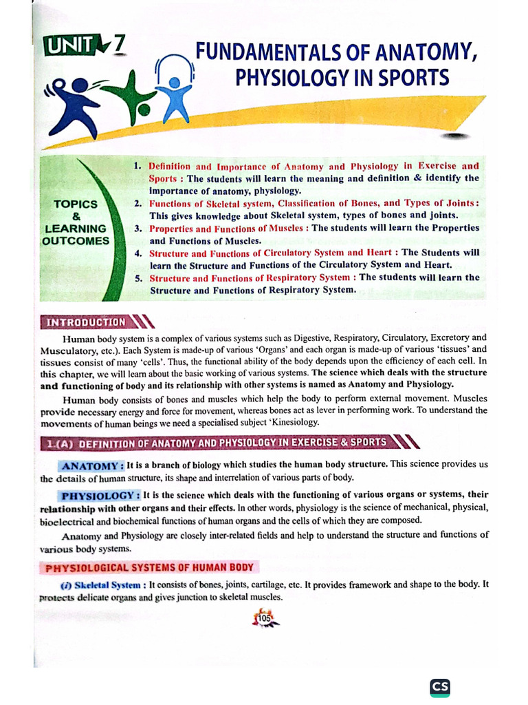Chapter 7 Fundamental of Anatomy Physiology in Sports | PDF