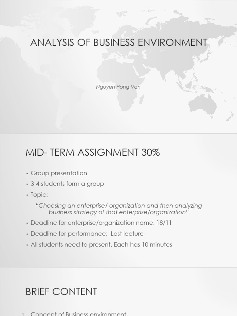 Internal Business Environment Analysis | PDF | Economies Of Scale ...