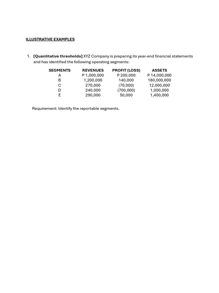 Financial Segment Analysis Guide | PDF | Business | Economies