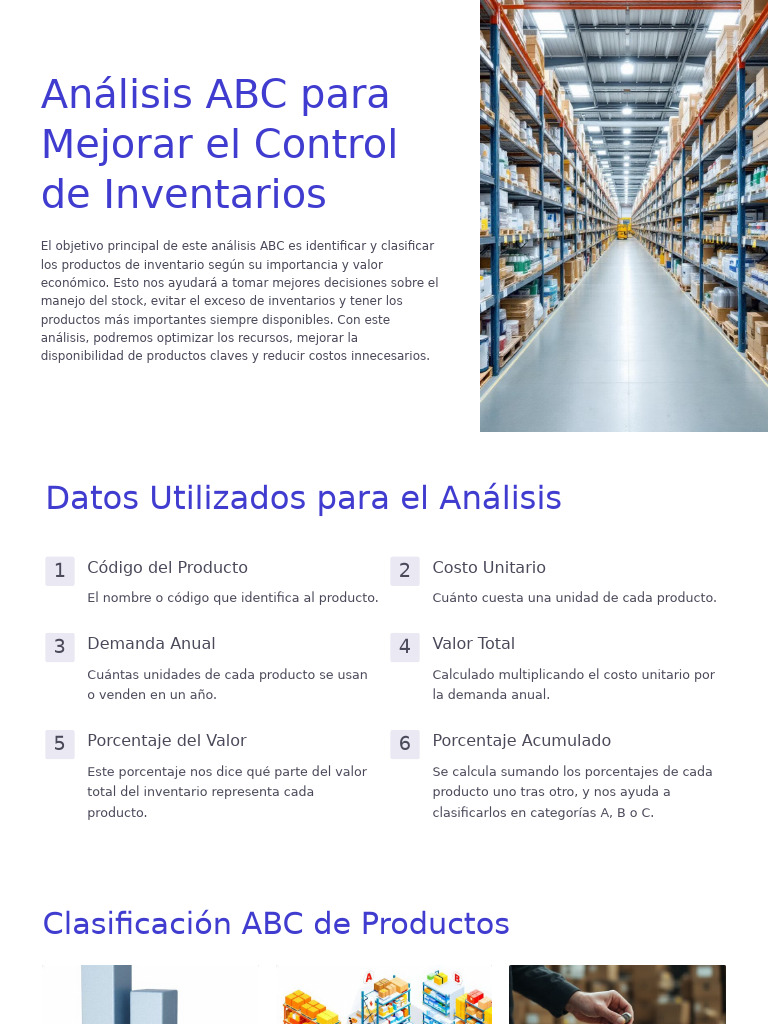 Analisis ABC para Mejorar El Control de Inventarios | PDF | Informática