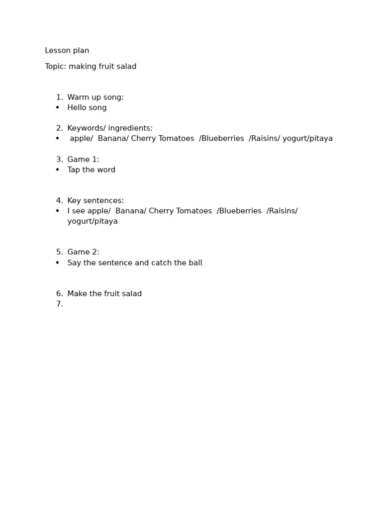 Lesson Plan | PDF