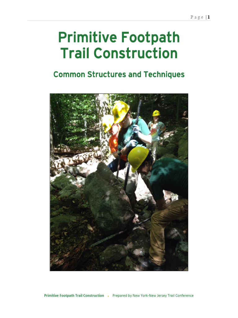 Primitive Footpath Trail Construction | PDF | Trail | Erosion