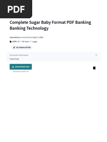 Complete Sugar Baby Format PDF Banking Banking Technology - PDF Compressed