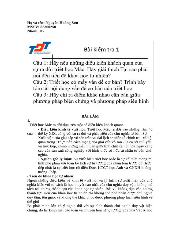 NguyenHoangSon KT1 | PDF
