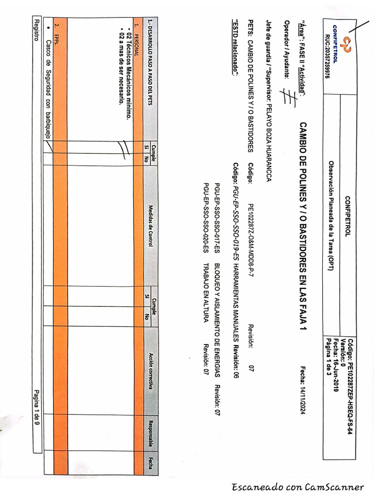 Formato de OP | PDF