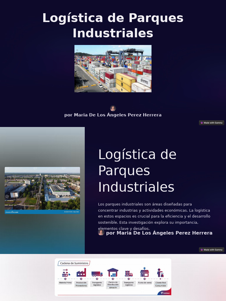 Logistica de Parques Industriales | PDF | Logística | Infraestructura