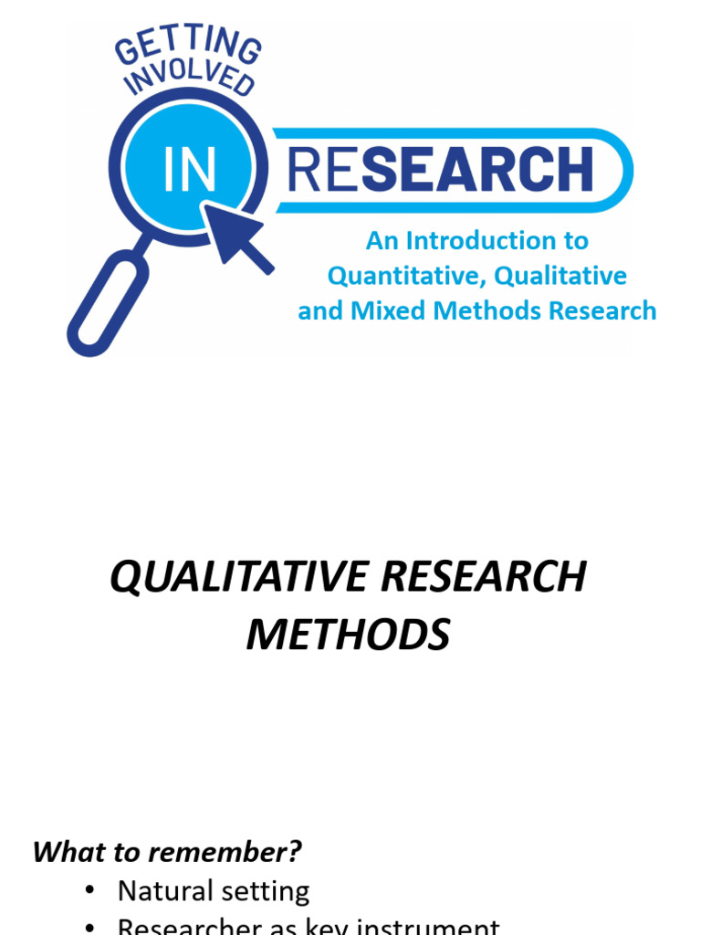 POS195 Qualitative Research Designs Final | PDF | Qualitative Research ...