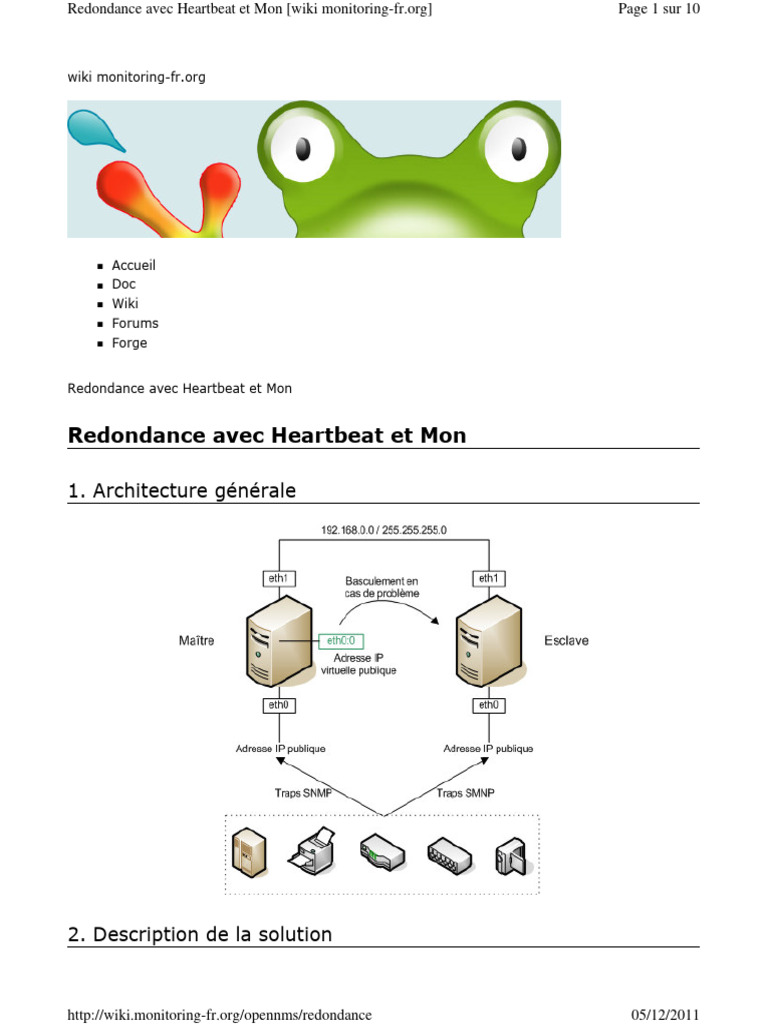 Redondance avec Heartbeat et Mon | PDF | Serveur (Informatique ...