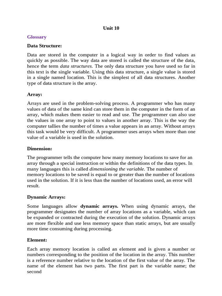 Pre-Post Test Unit 10 | PDF | Computing | Software Engineering