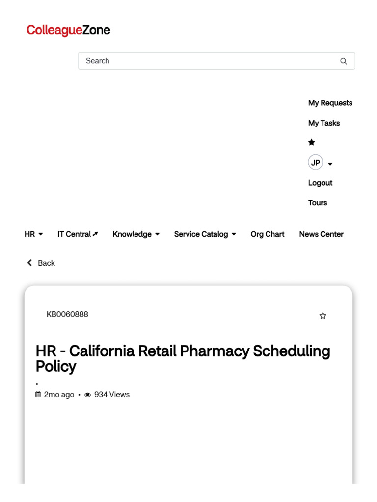 California Scheduling Policy | PDF | Workweek And Weekend