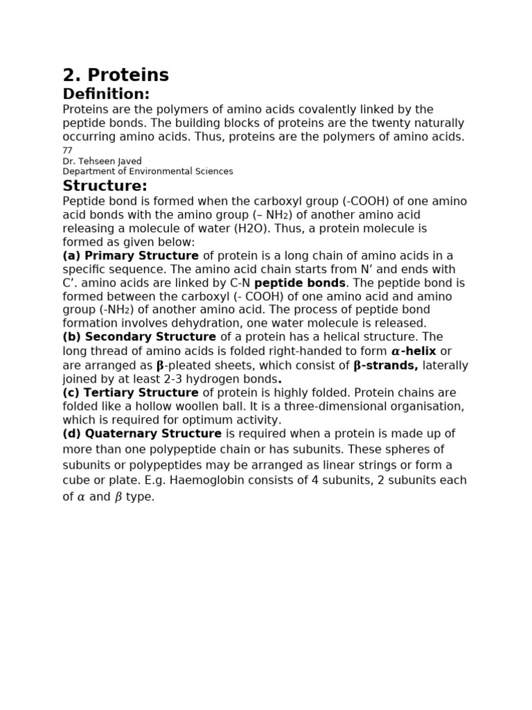 Protien | PDF