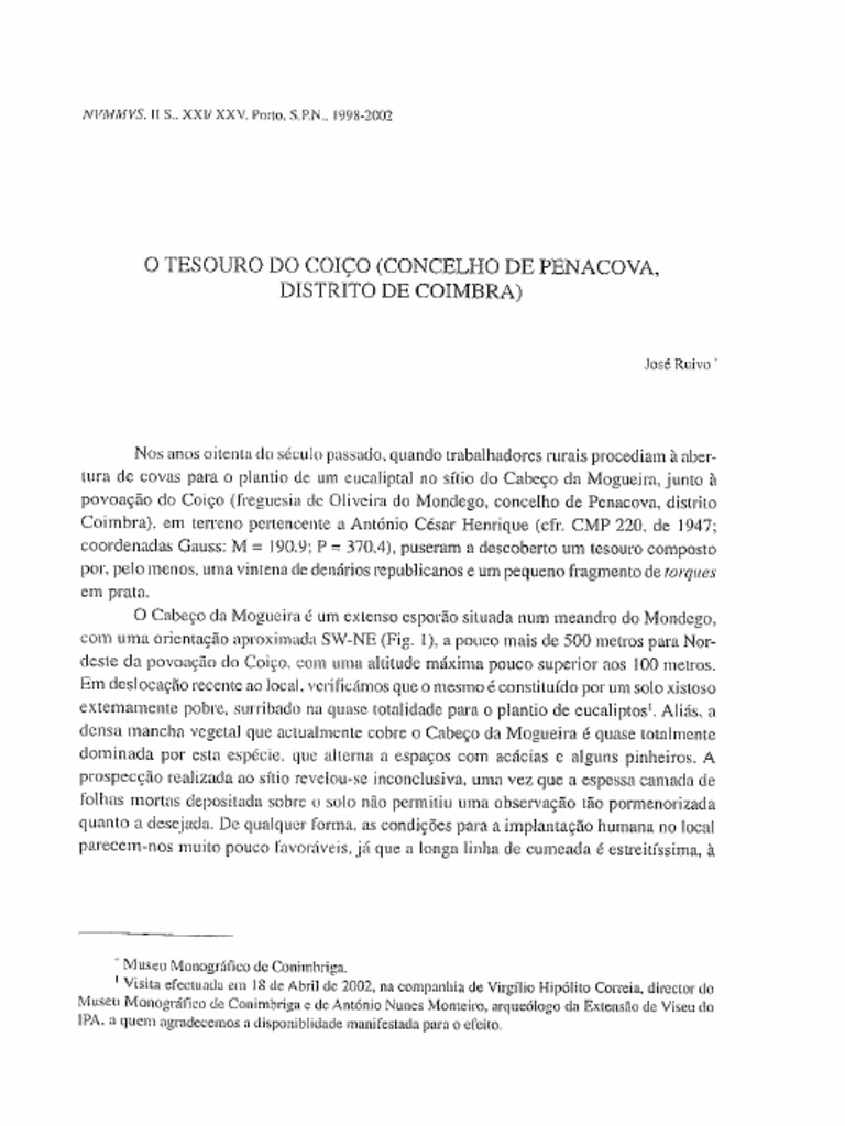 José Ruivo - Tesouro Do Coiço | PDF