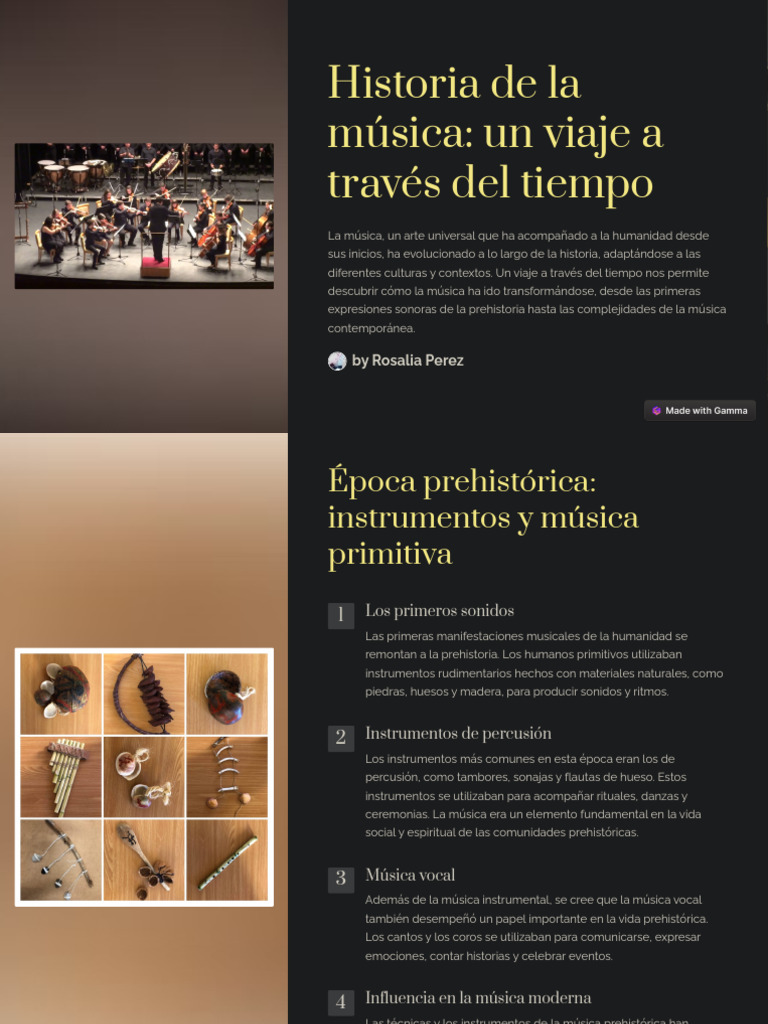 Evolución de la música a través del tiempo | PDF | Musica barroca ...