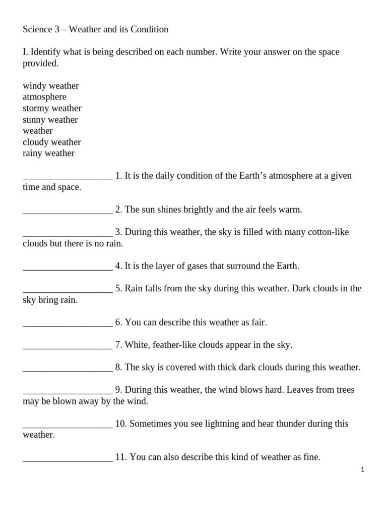 Science 3 Weather Pdf