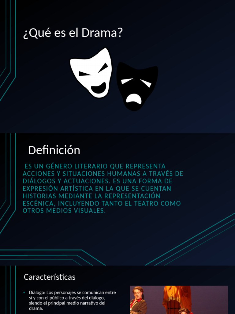 Definición y Características del Drama | PDF