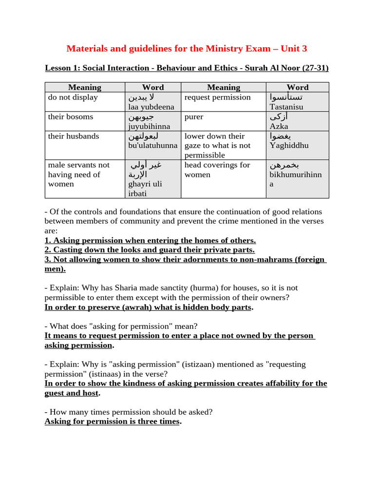 Materials and Guidelines For The Ministry Exam g12 E28093 Unit 3 PDF(01)