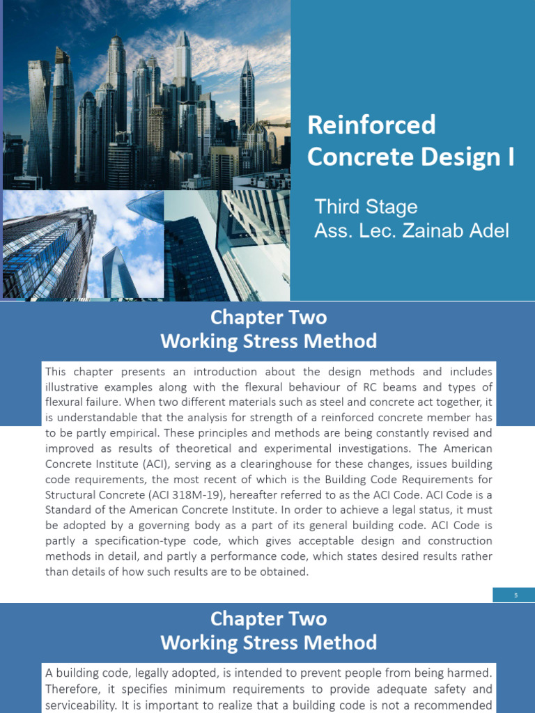 Working Stress Method in Concrete Design | PDF | Strength Of Materials ...