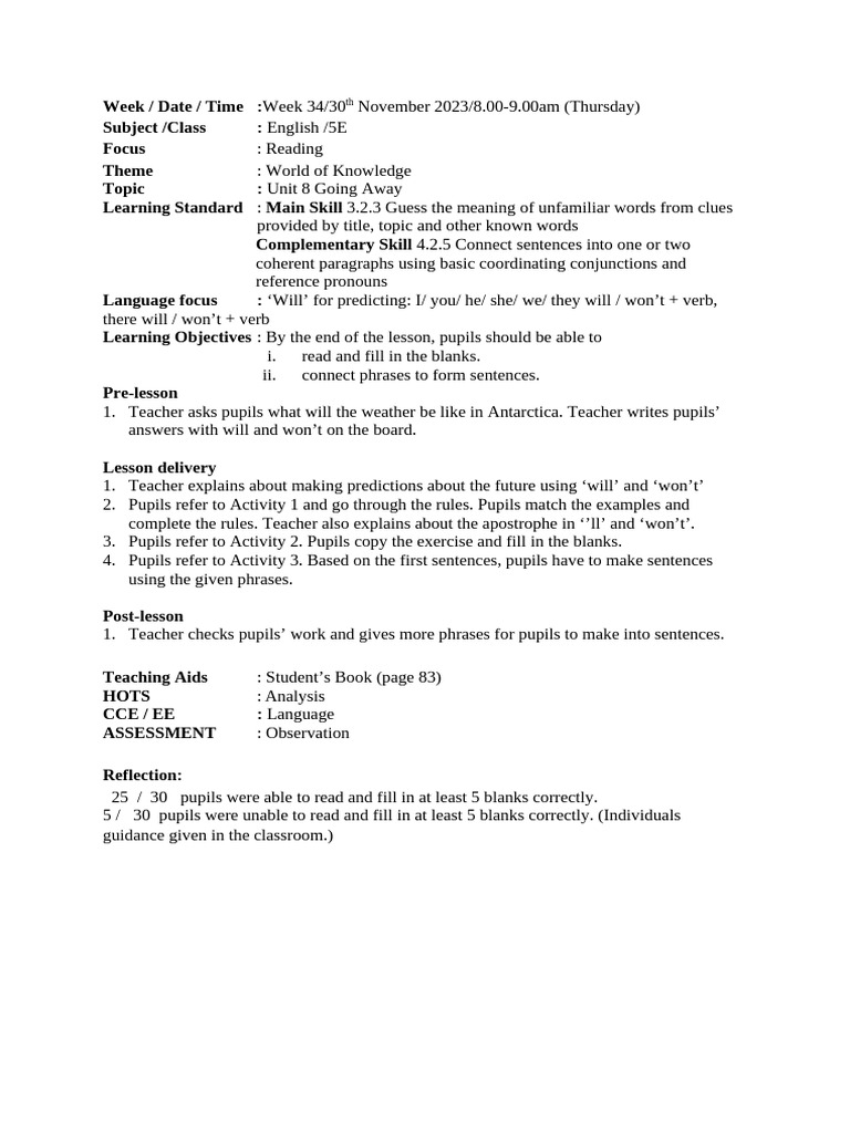 Lesson 91 Reading Pdf Language Arts Discipline