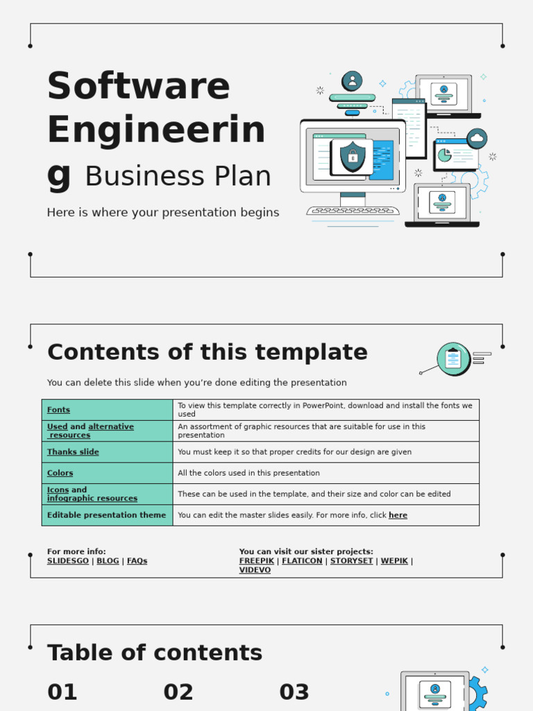 Software Engineering Business Plan Template | PDF | Marketing | Market ...