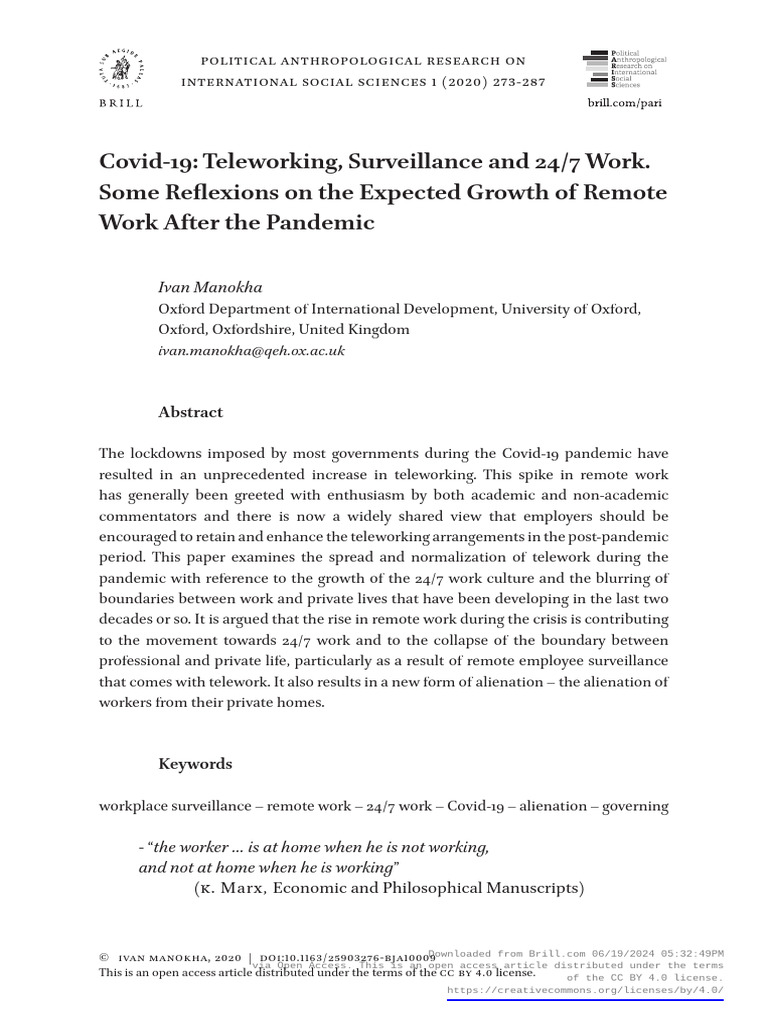 Pari Article p273 - 273 | PDF | Labour Economics | Employment